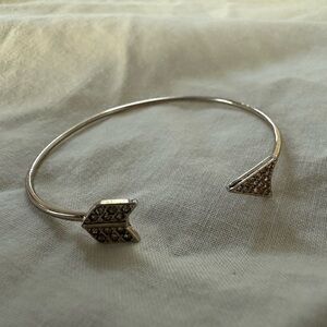 Silver Arrow Bangle Bracelet